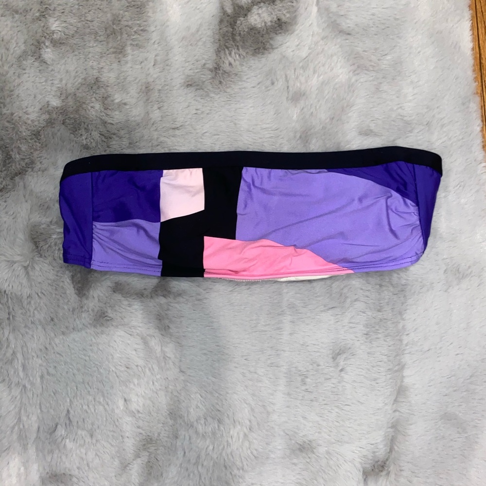 Kate Spade Limelight bandeau bikini top size S
